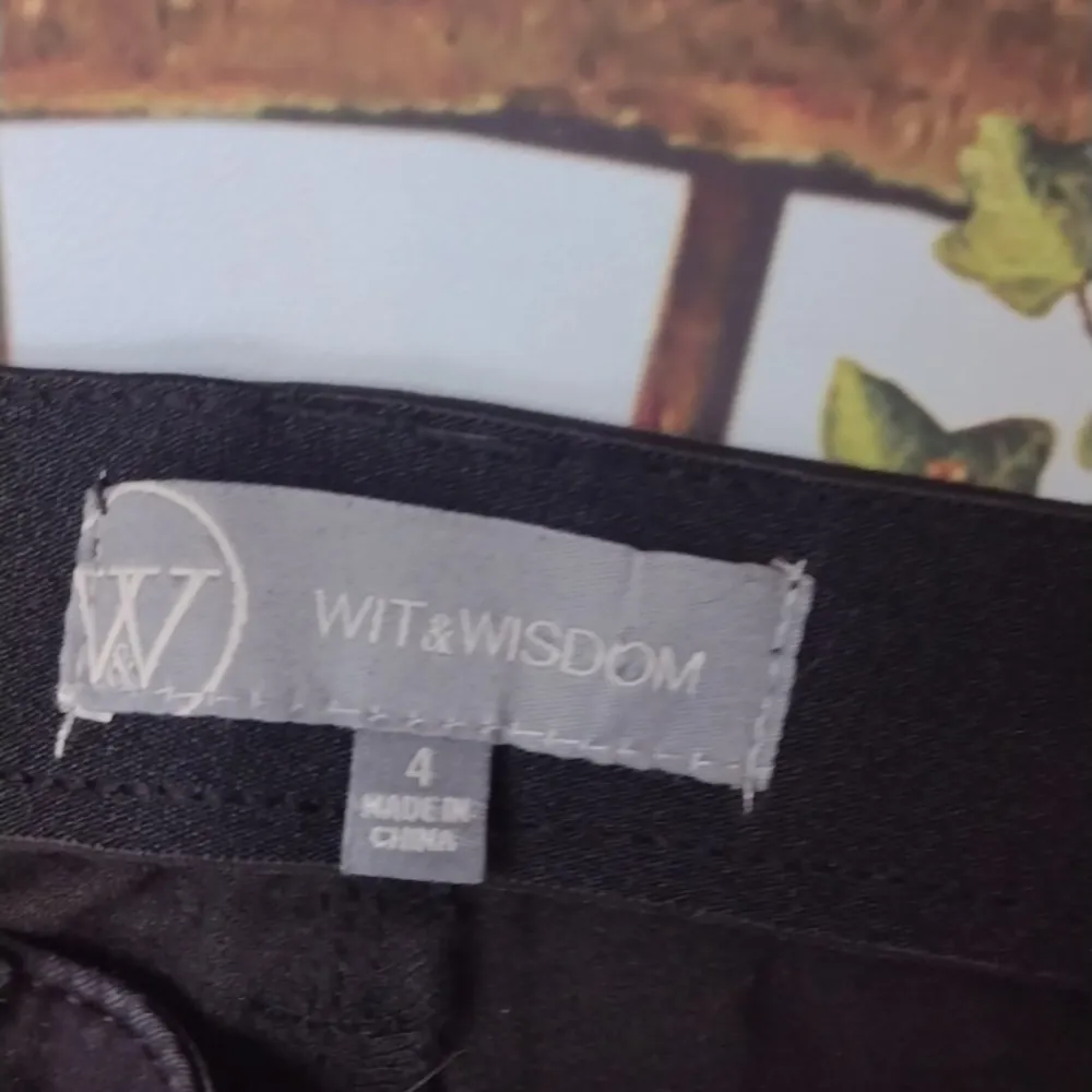 WIT & wisdom black jeans size 4 - Image 2
