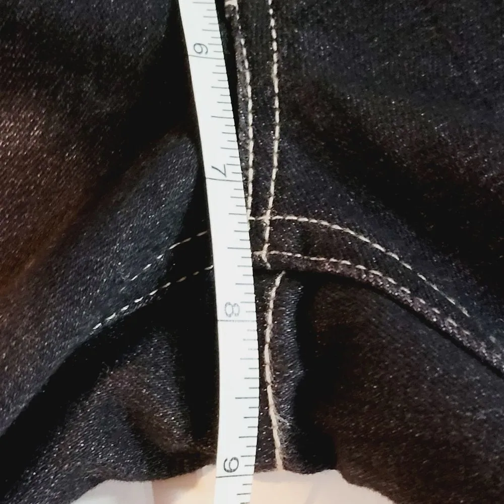 𝅺White House Black Market Black Pedal Pushers Capri's Size:6 - Image 9