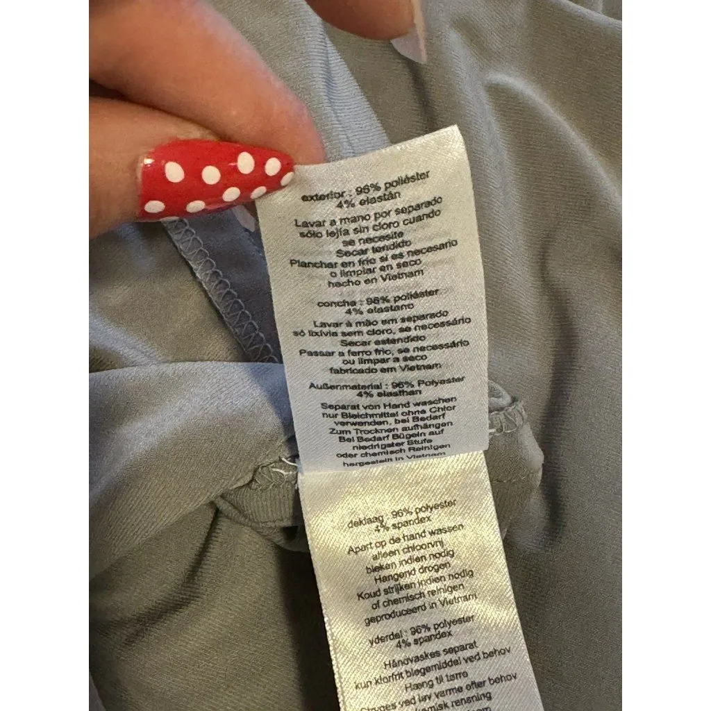 David's Bridal Short Bridesmaid‎ Wedding Dress Size 6 Sleeveless Gray Designer - Image 10