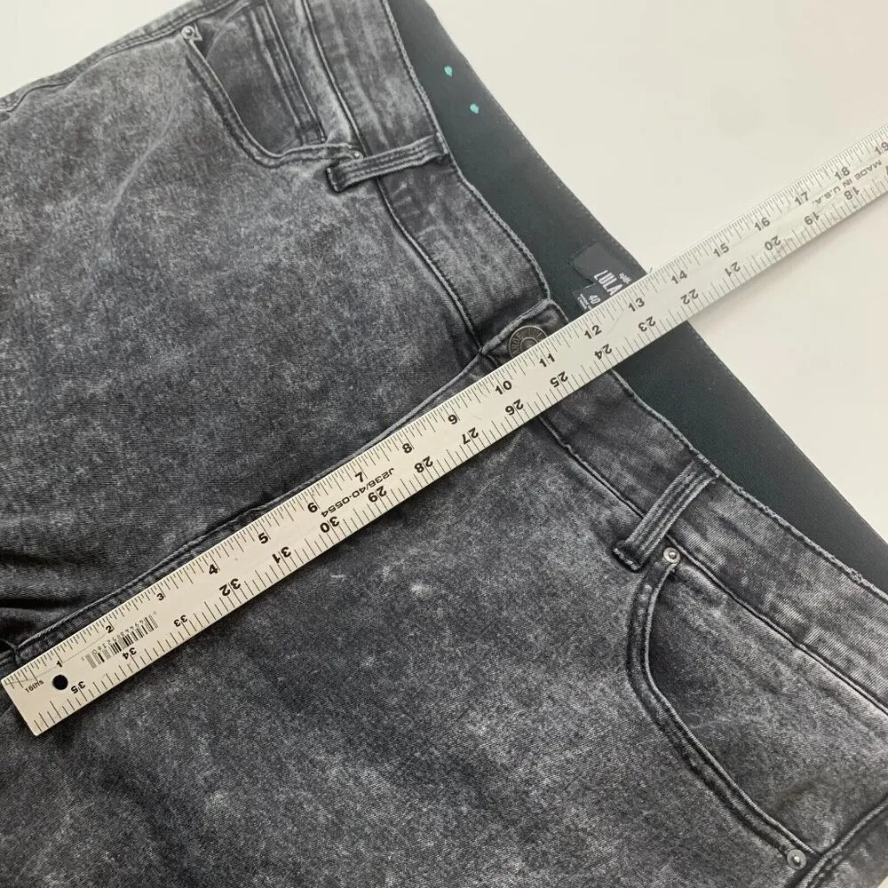 LuLaRoe Womens Jeans Size 40 Black Charcoal Acid Wash High-Rise Skinny Denim - Image 4