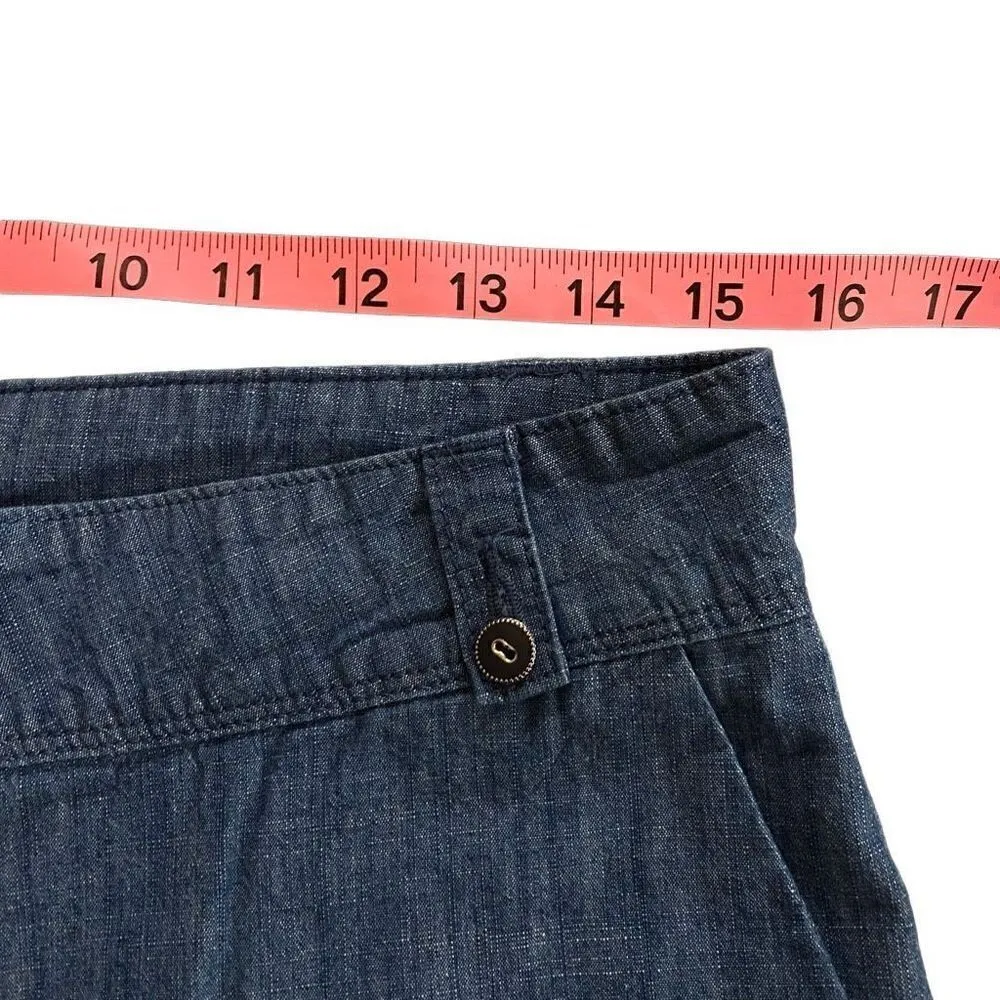 Isaac Mizrahi New york chambray shorts 100% cotton size 4 - Image 7