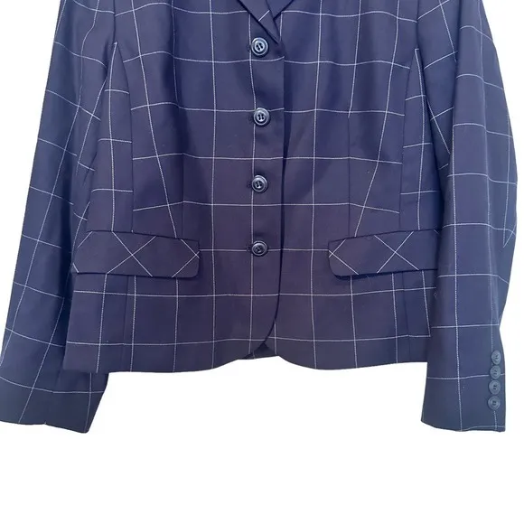 Pendleton  Wool Plaid Blazer Size 12P - Image 5