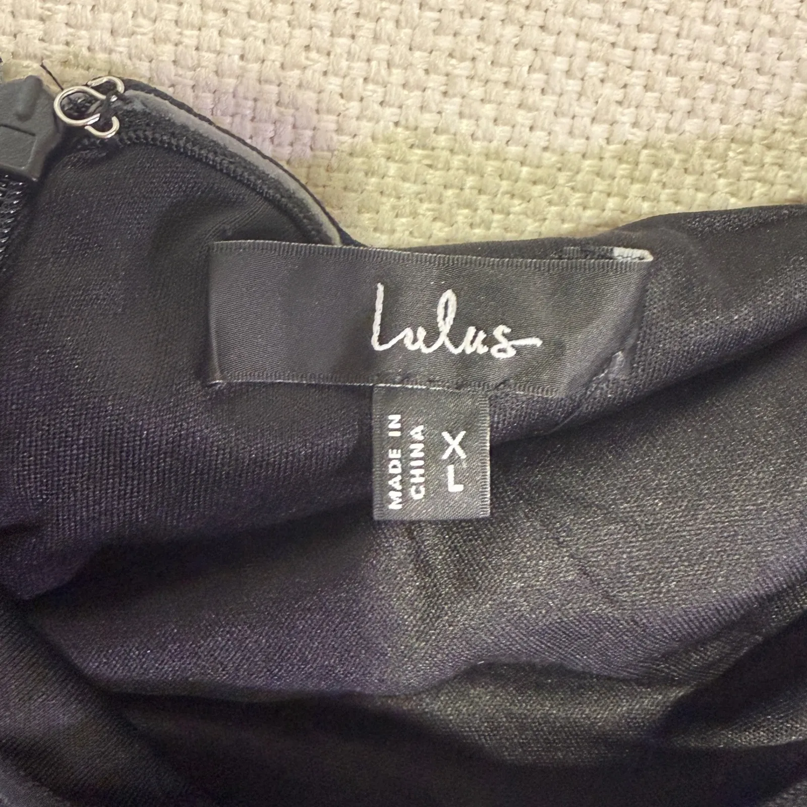 Lulus Black Strapless Ruffle Hem Fit Flare Mini Dress Size XL NEW cocktail party - Image 4