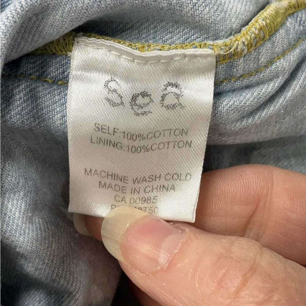 Sea New York blue denim shorts 2 - Image 4