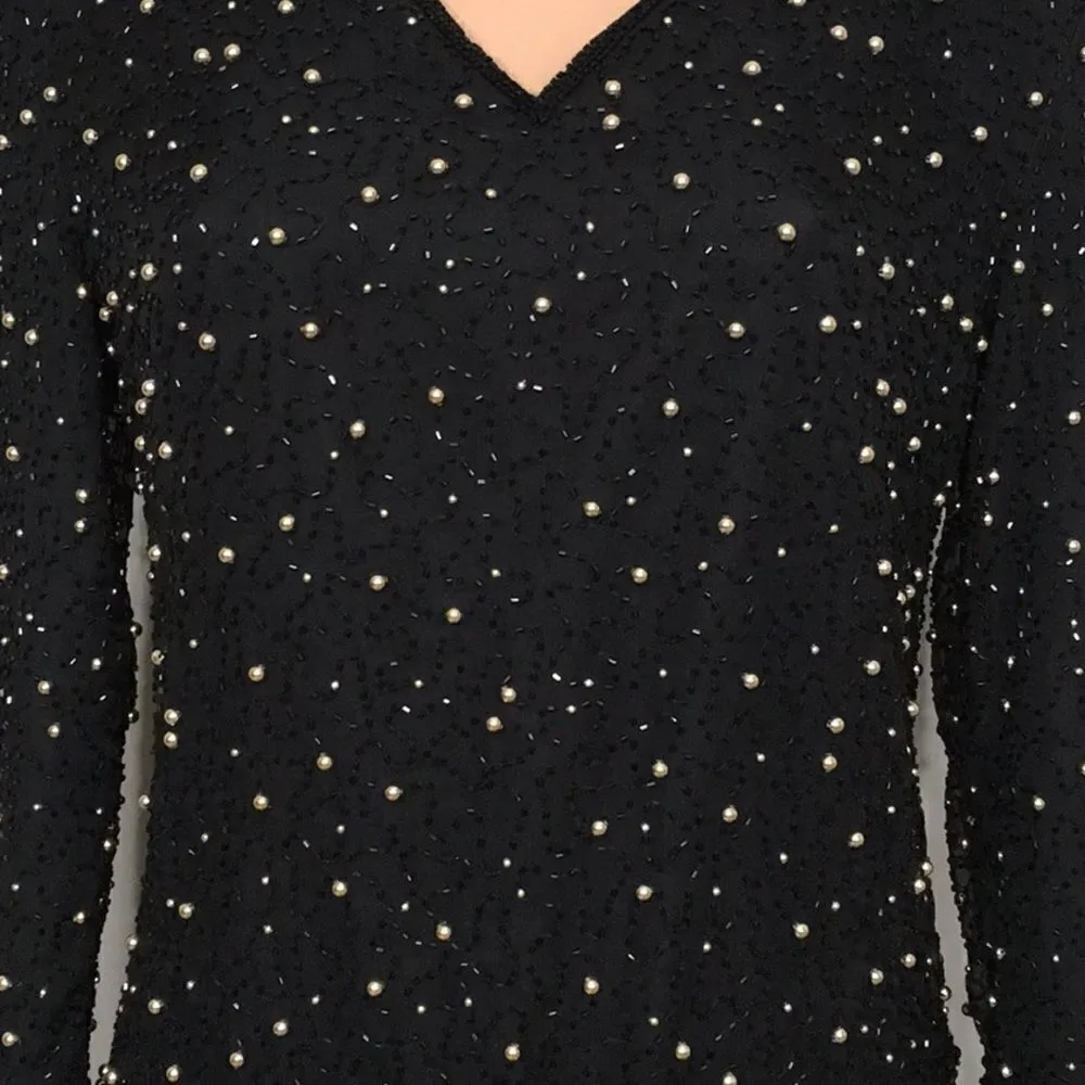 Scala  beaded silk top. New - Image 2