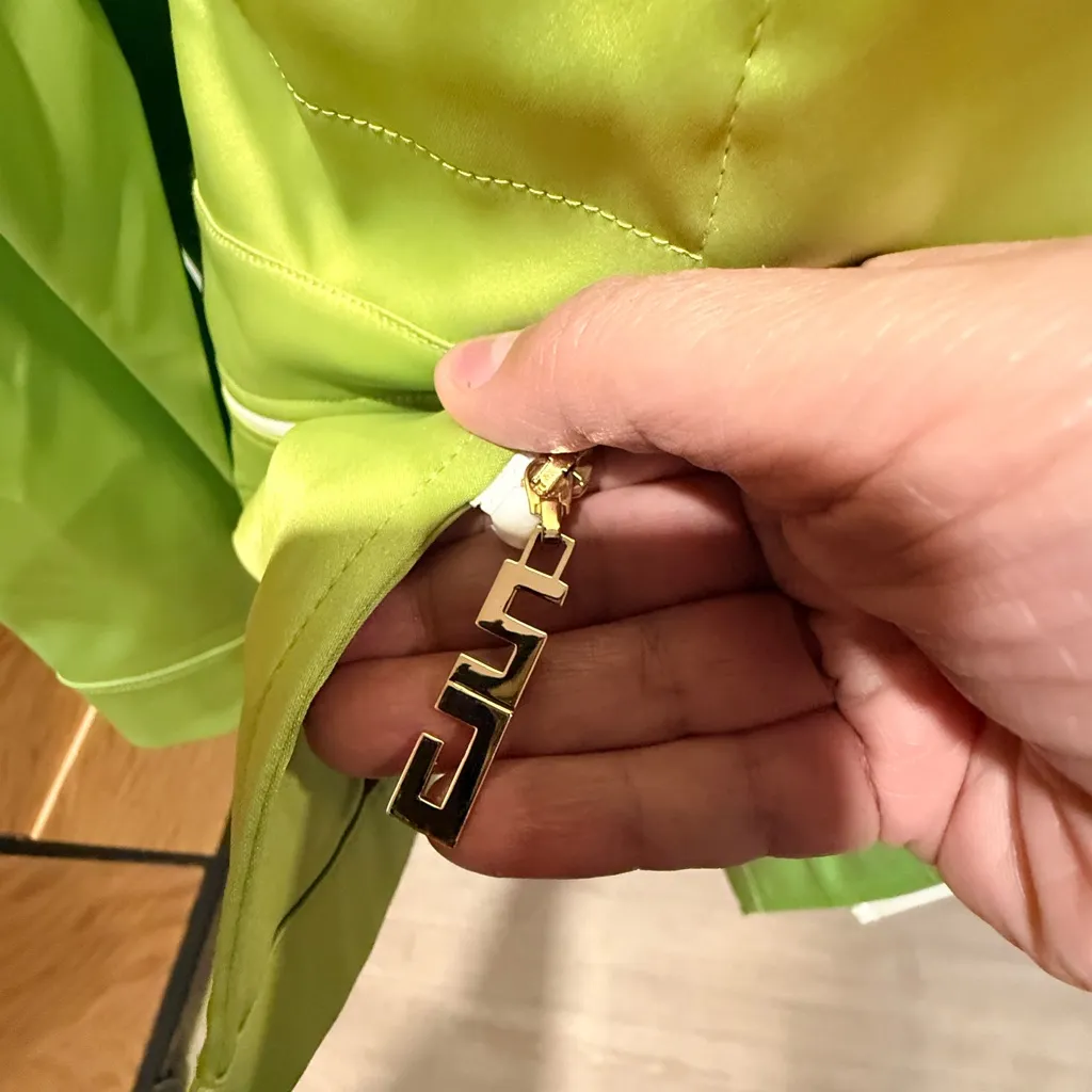 St. John  Green Hooded Jacket large - Image 2