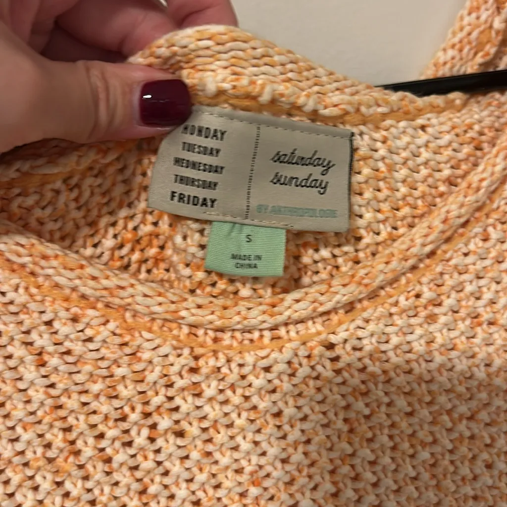 Anthropologie Saturday Sunday Talula Puff-Sleeved Sweater Size Small - Image 3