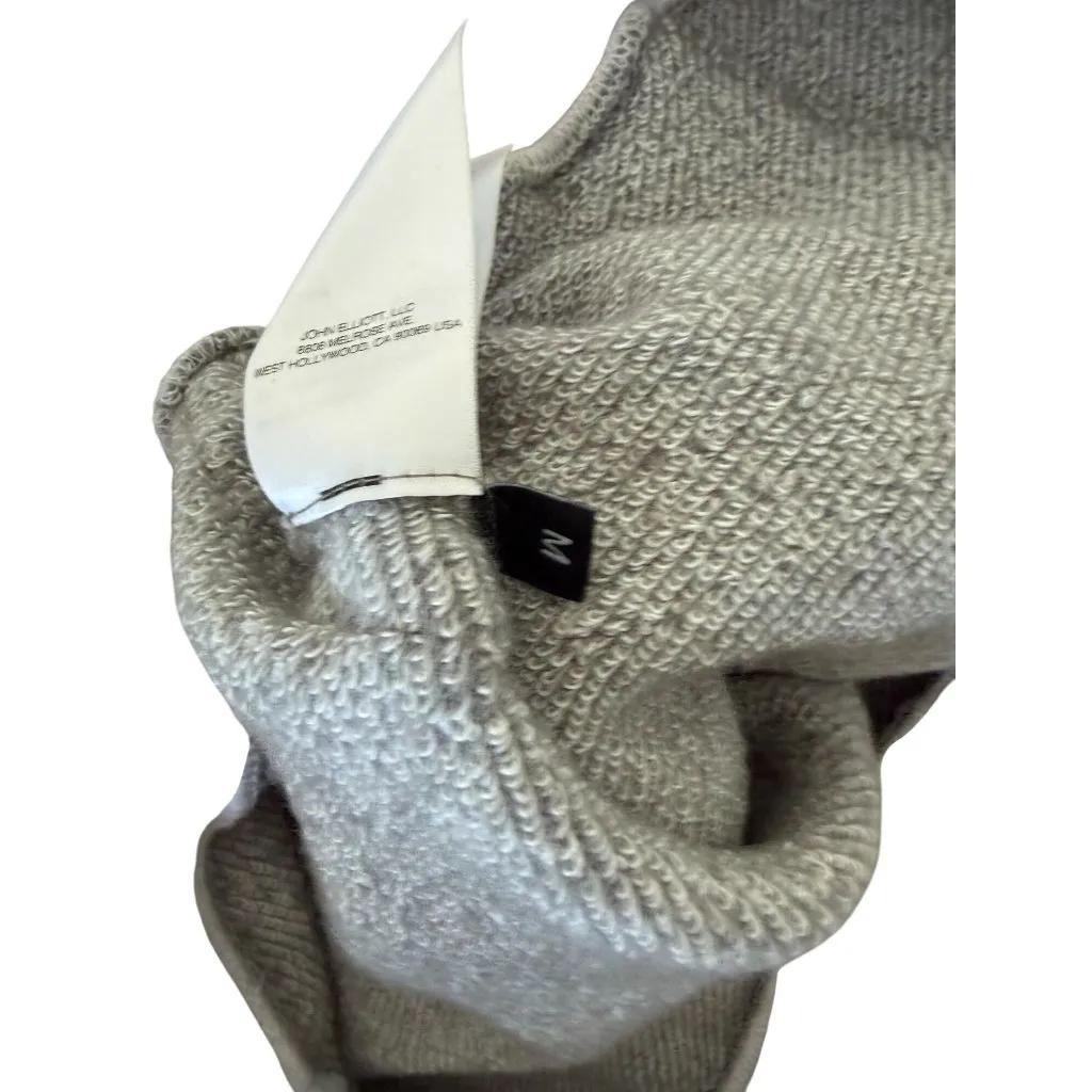 JOHN ELLIOTT Gray Wool Blend Sweat Shorts Size Medium - Image 3