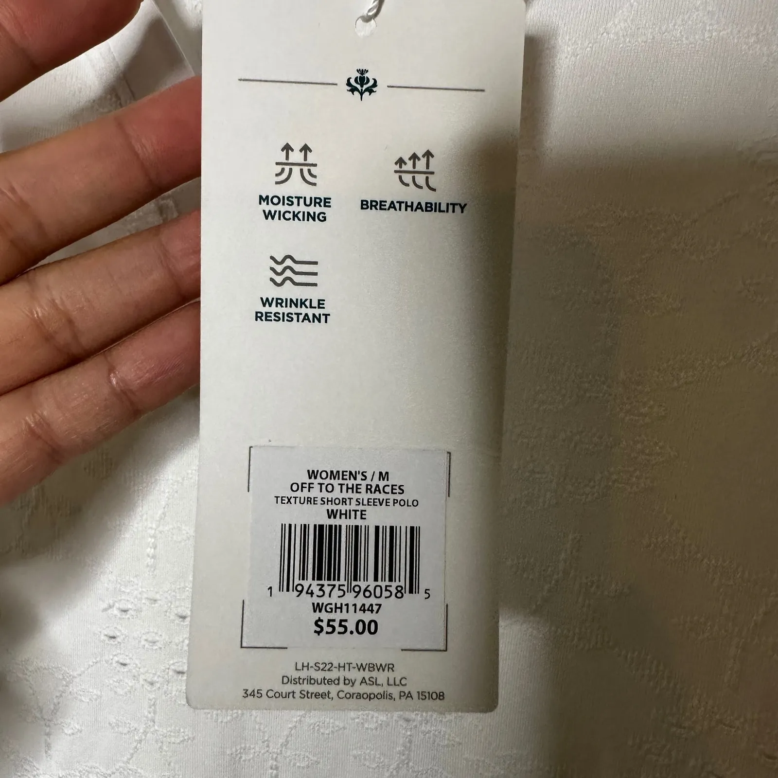 Lady Hagen Women's Eyelet Dolman Sleeve Golf Polo Shirt NWT Size M Athleisure - Image 3