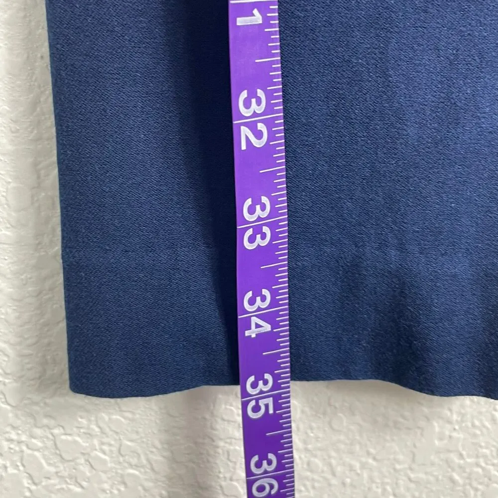 Banana Republic Women's Sloan Career Pants Navy Blue Size 6 Office Work GUC - Image 4