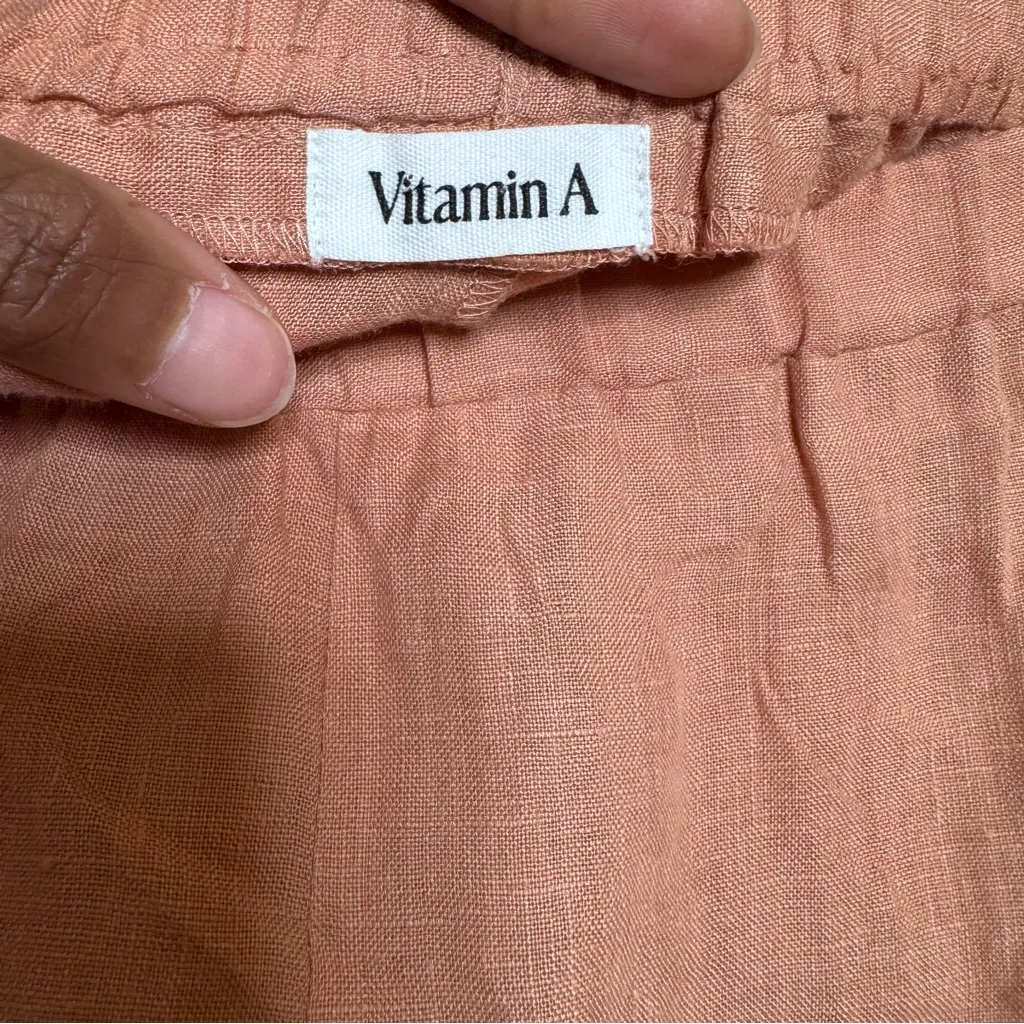 Vitamin A Tallows Linen Coverup Shorts - Image 3
