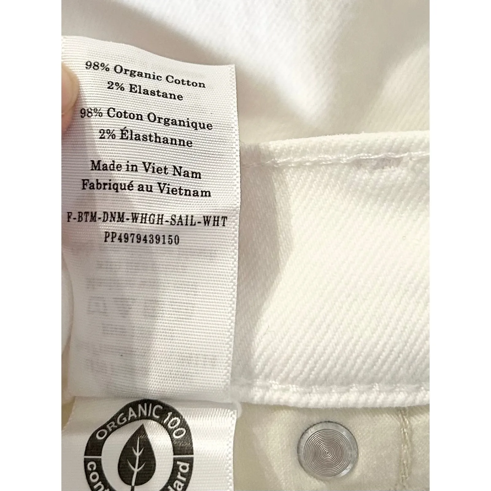 Everlane The Way High Sailor Jean in Bright White 28 R - Image 5