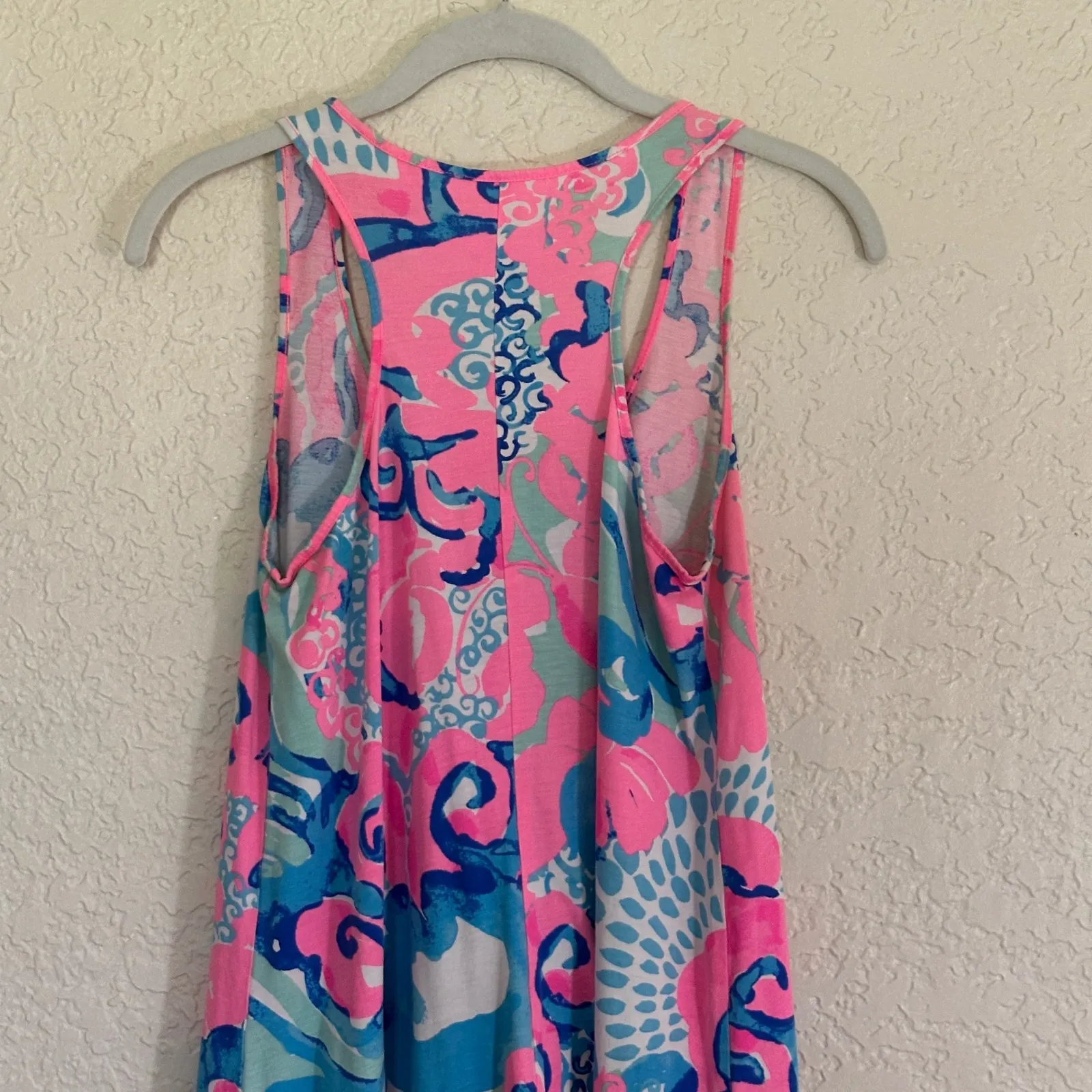 Lilly Pulitzer‎ Melle Trapeze Dress XS  Coral Reef I'm So Jelly - Image 7