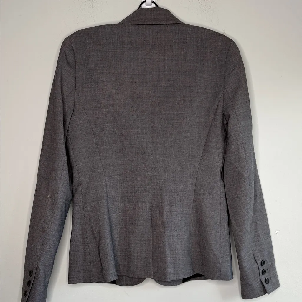 Theory Charcoal Women's Blazer Size 6 - Image 8