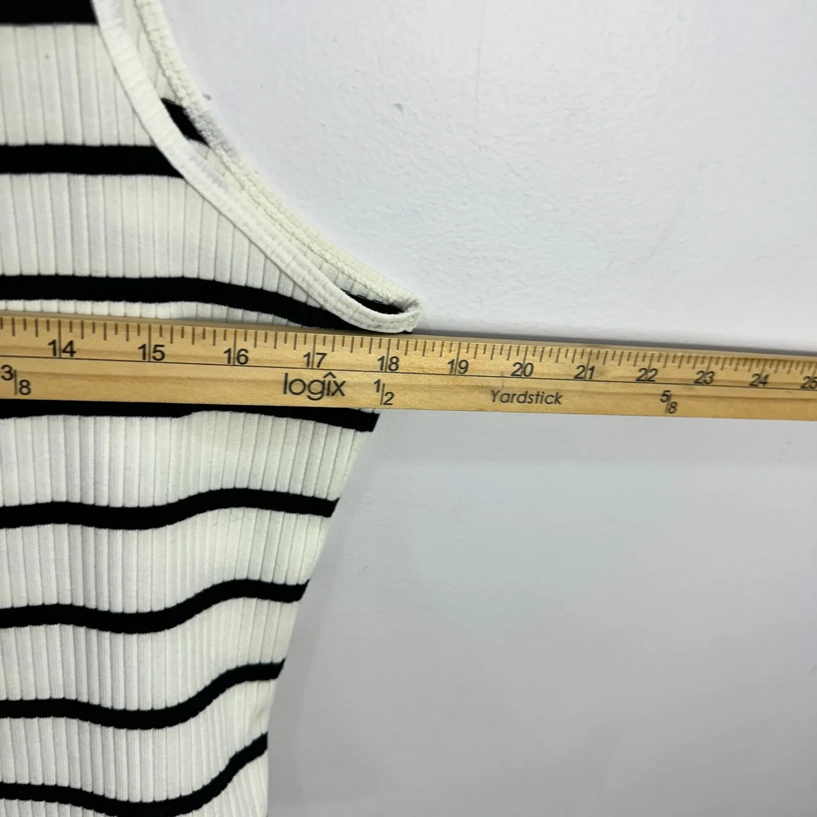 Old Navy Tank Top XL Stripe Ribbed Modern Minimalist Clean Girl Casual Basic - Image 6
