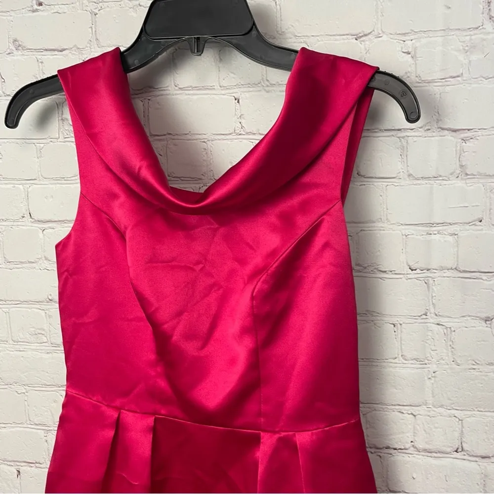 THREAD Pink Cowl Neck Sheath Mini Dress With Pockets Size 0 prom event bridesmai - Image 3