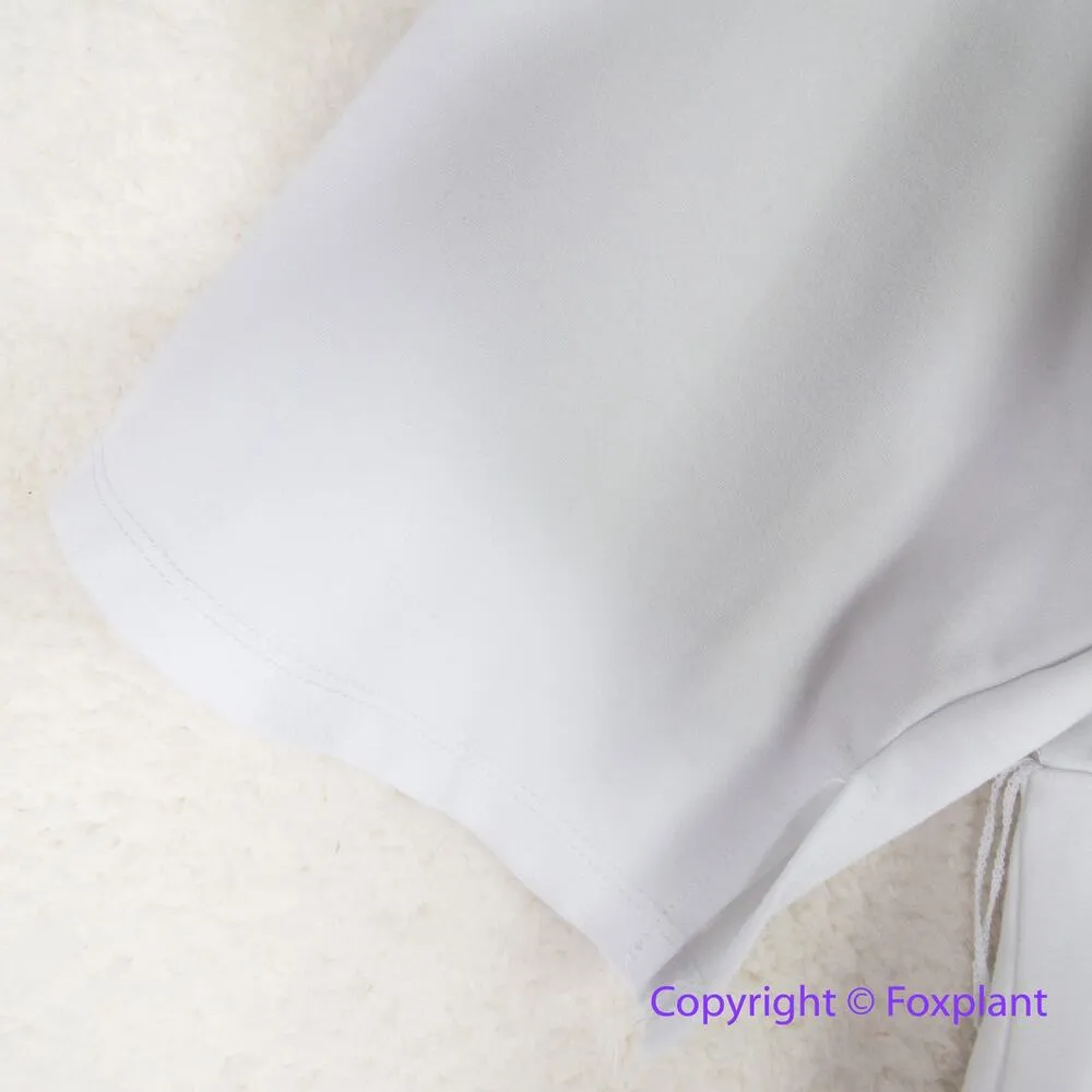 New! Eloquii Classic White V-Neck 3/4 Length Sleeve Sheath Dress belted, size 28 - Image 7