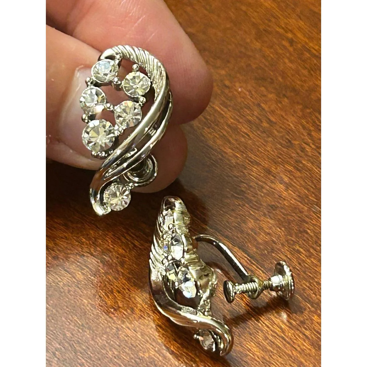 Earring fashion jewelry no hole vintage Silver - Image 2