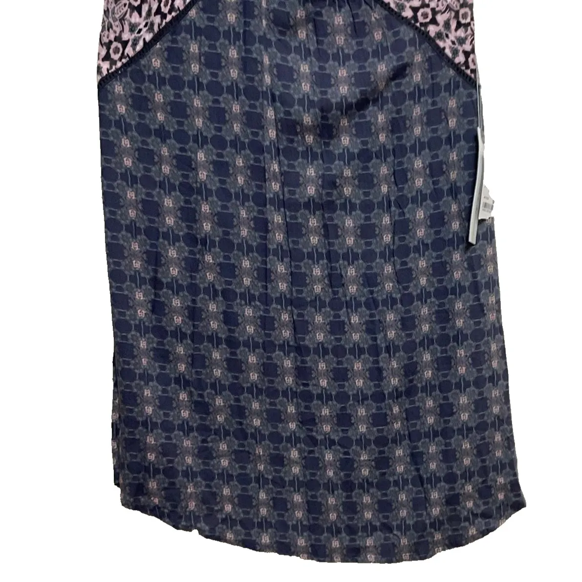 O'Neill Shawna Print Halter Mini‎ navy & pink women's dress size S - Image 7