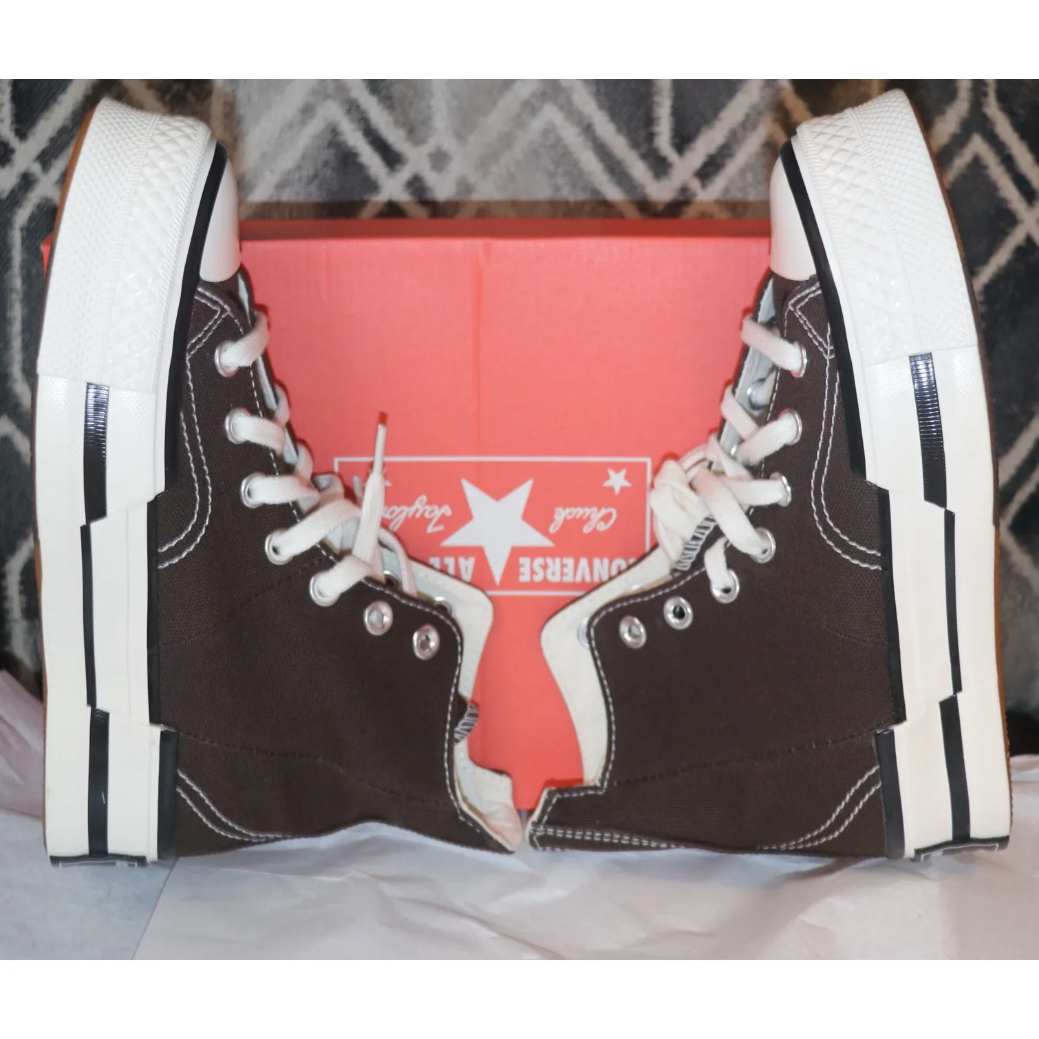 Converse Chuck Taylor All Star Brown Chuck 70 Plus Sneakers - Image 9