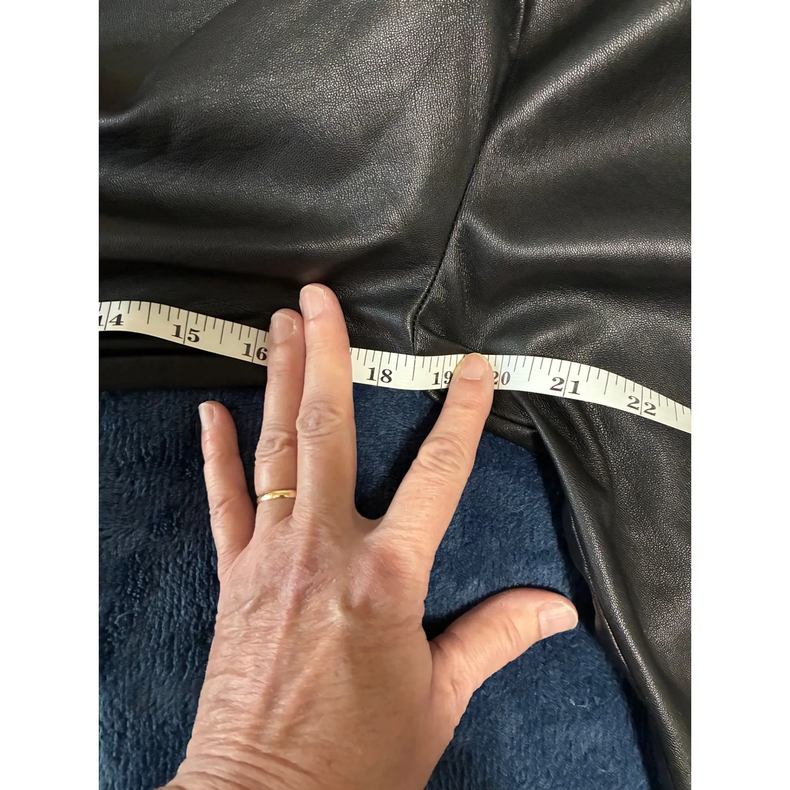 Morgan Taylor Faux Leather Wrap Women's Size 1X - Image 9