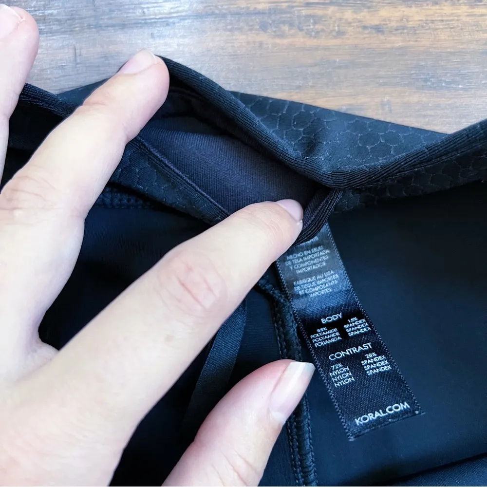 KORAL • Tribal Trilobal High Rise Legging black snake reptile texture sheer - Image 6