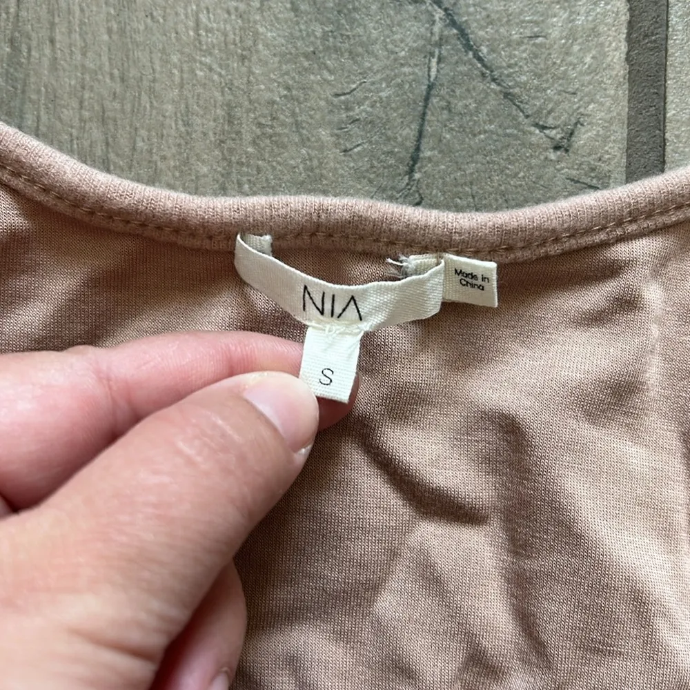 NIA nude tank top Tan - Image 4