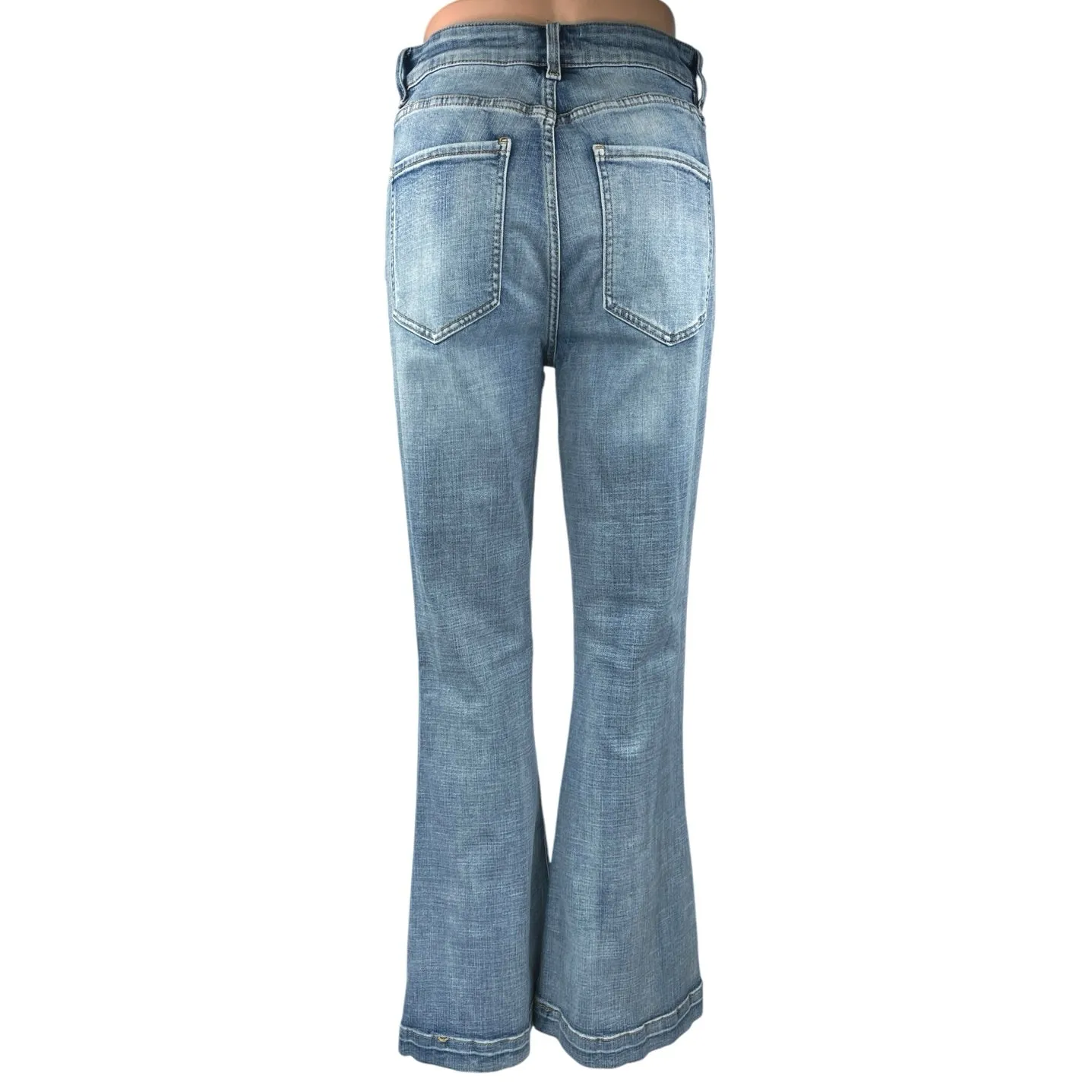 Chelsea & Violet Blue High Waisted Flared Bootcut Bell Bottom Denim Jeans Sz 29 - Image 3