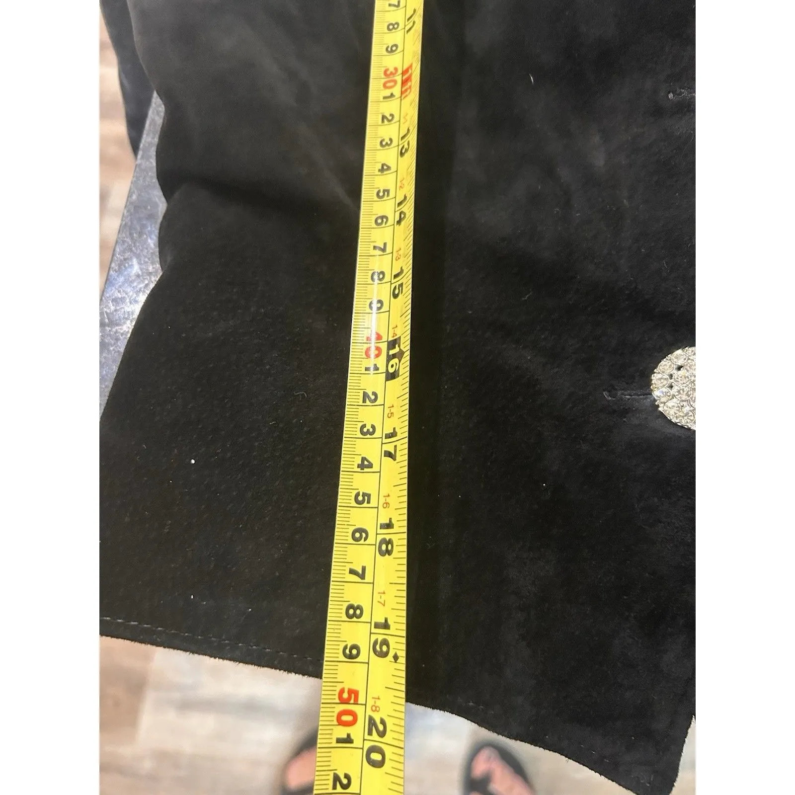 Vintage Black Genuine Leather 2pc Jacket Small & Skirt Size 4 Set Rock Grunge - Image 12