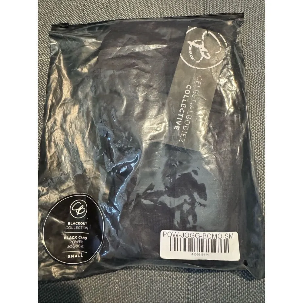 Celestial Bodiez NWT Power Joggers in Black Camo Size Small - Image 4