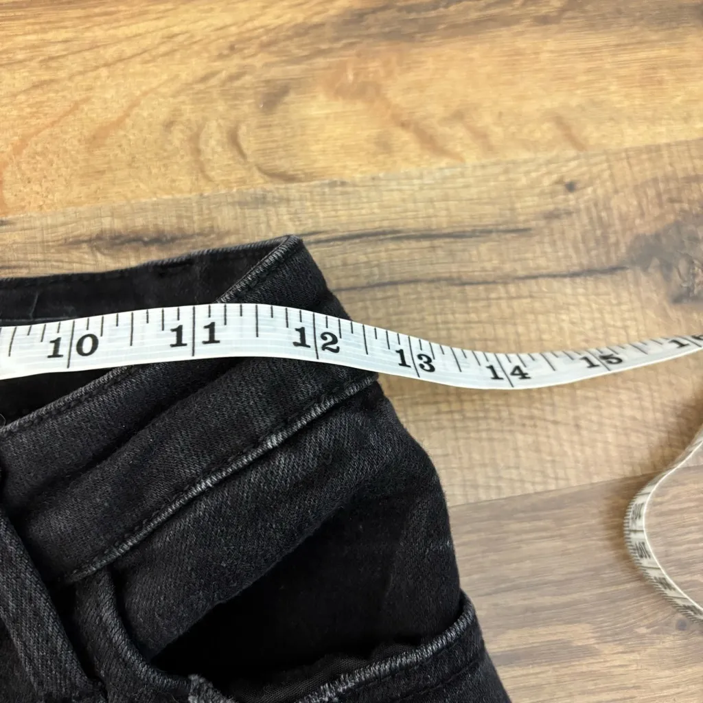 Judy Blue Mid Rise Criss Cross Waist Dad Jeans Black - Image 10