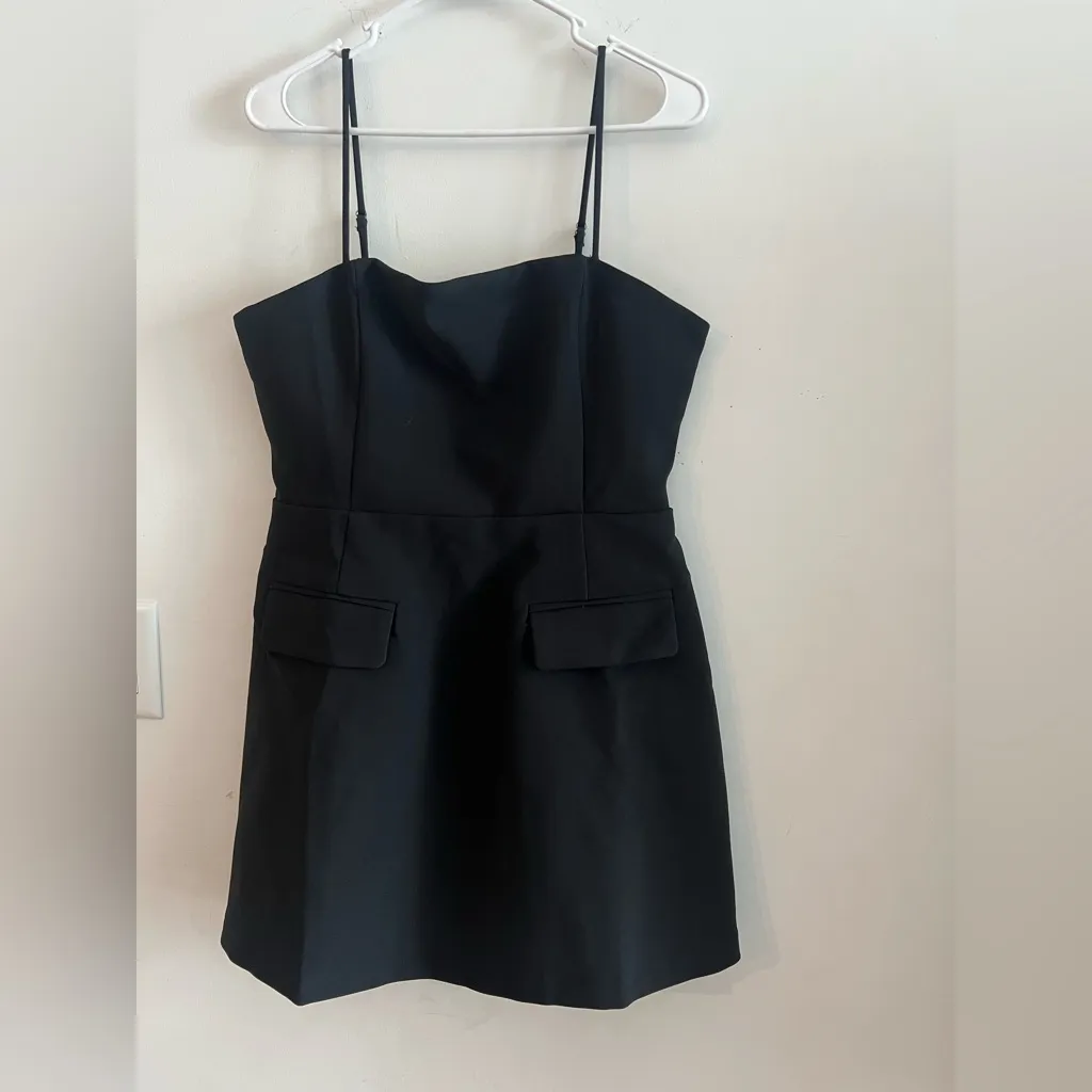Showpo KATIA MINI DRESS Strappy Corset A Line Dress in Black Size 10 NWT - Image 4
