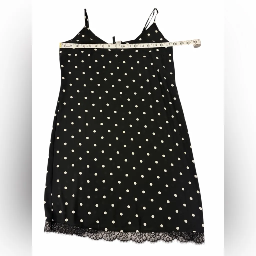 White House Black Market Old Money Polka Dot 2-Piece Wrap + Slip Dress Set SM - Image 12