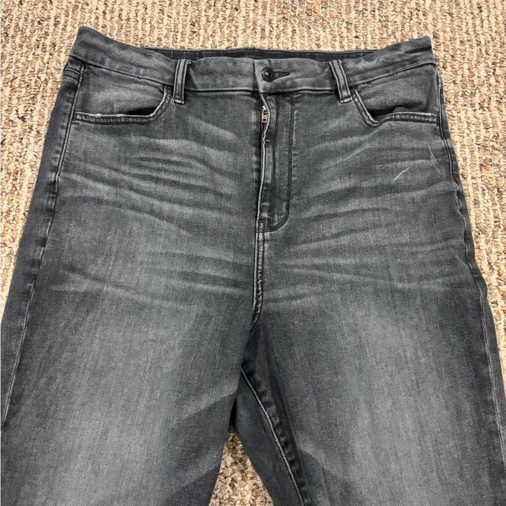 American Eagle Dark Gray Skinny Jeans Size 16 - Image 2