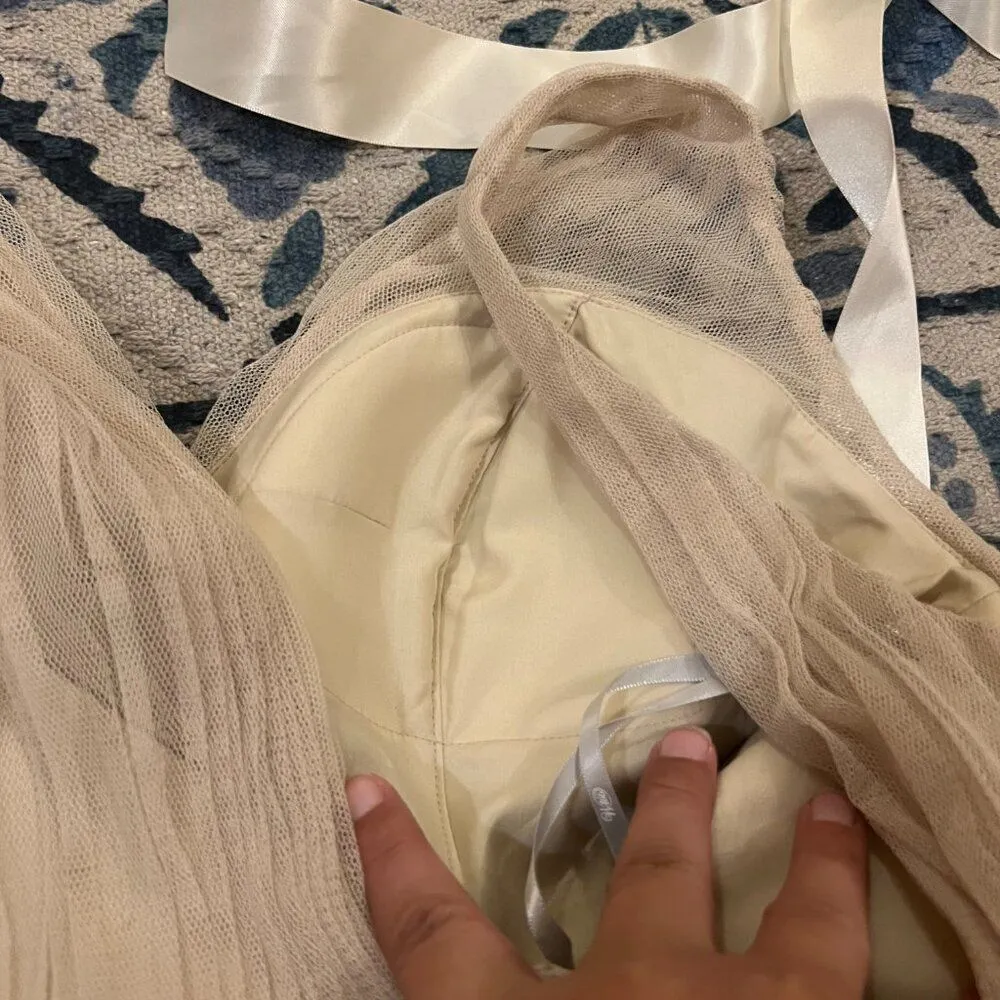 NWT WTTO Sand/Late maxi dress 12 Tan - Image 12