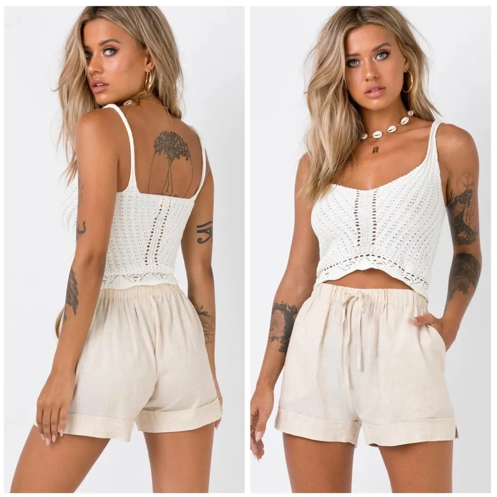 PRINCESS POLLY Serafina Lenin Blend Shorts - Image 2