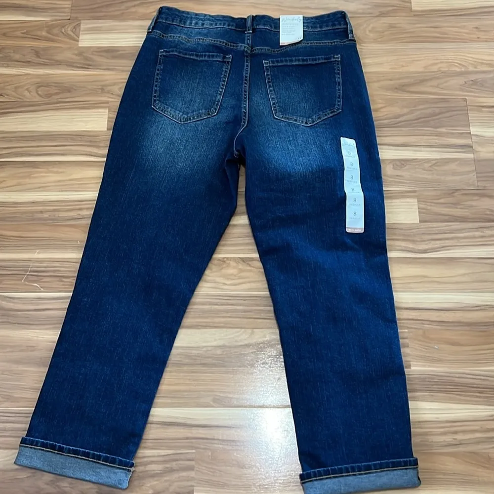 Women's Distressed Blue Jeans - Image 3
