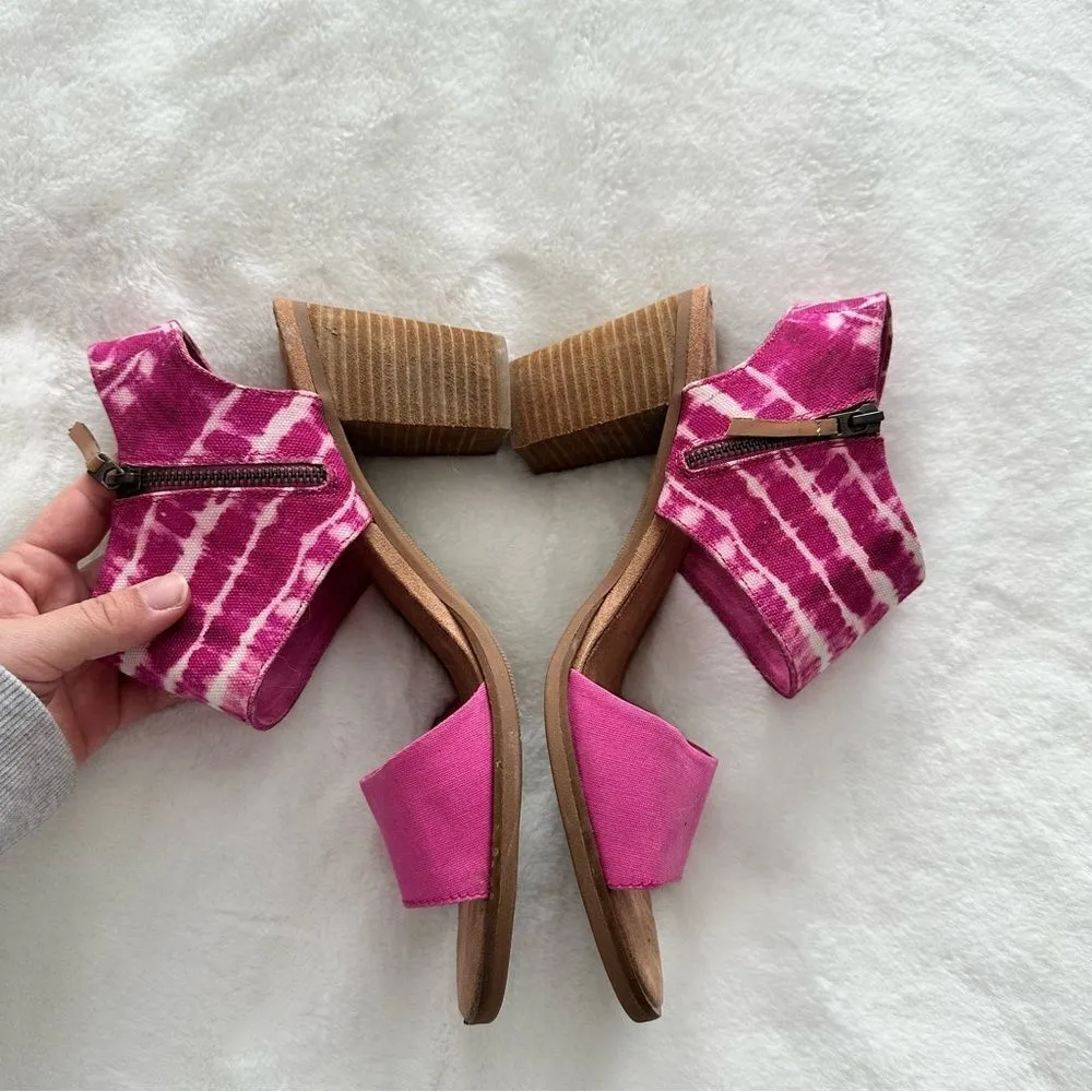 TOMS Majorca Cutout Sandal Fuscia Rose Women’s Size 12 - Image 9