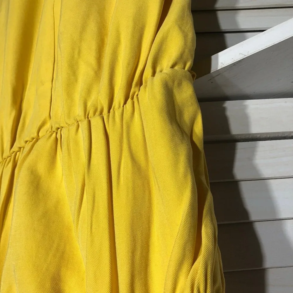 BCBGeneration  Yellow Strapless Jumpsuit Rayon Blend - Small - Image 10