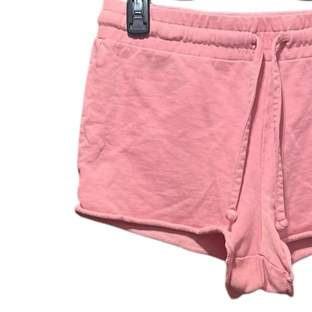 Peloton Unwind French Terry Pink Lounge Shorts Size Small - Image 5