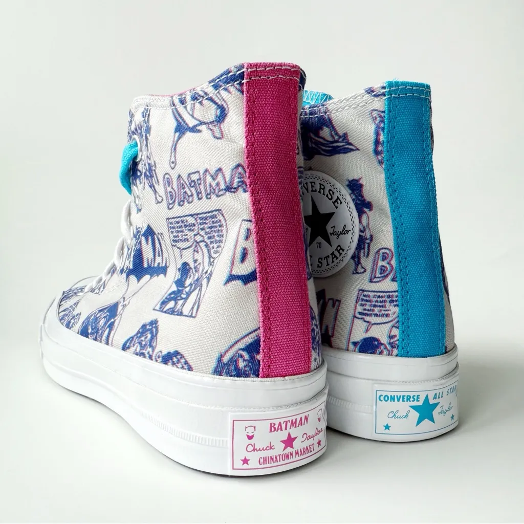 Converse Chinatown Market Batman Sneakers Womens Size 6.5 Shoes High Tops Retro - Image 3