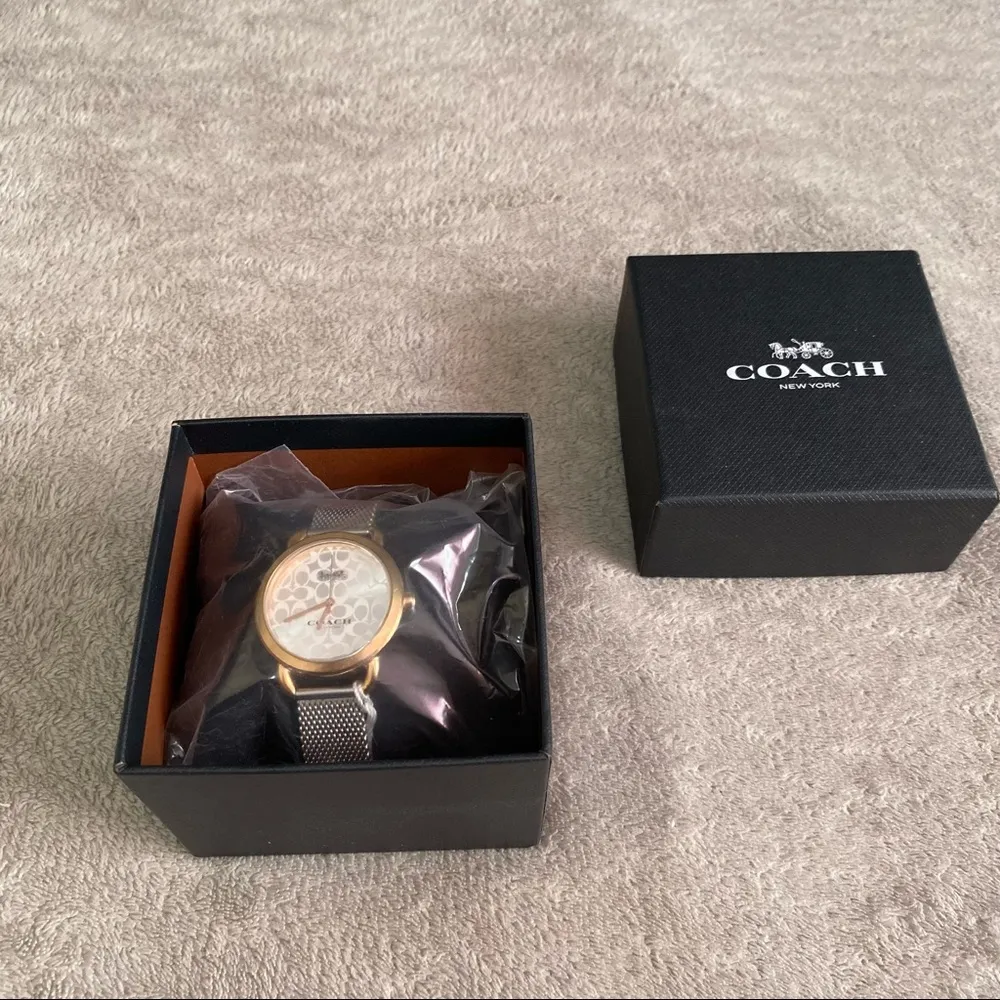 Brand new Coach Delancy Lex signature face two tones stainless steel wat… - Image 8
