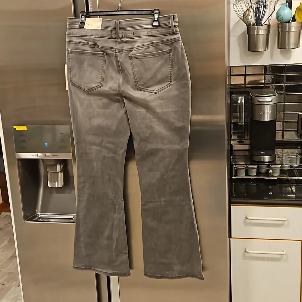 ๐NYDJ๐ Ava High Waist Flare Jeans ~ Smokey Mountain Gray 12 NWT - Image 5