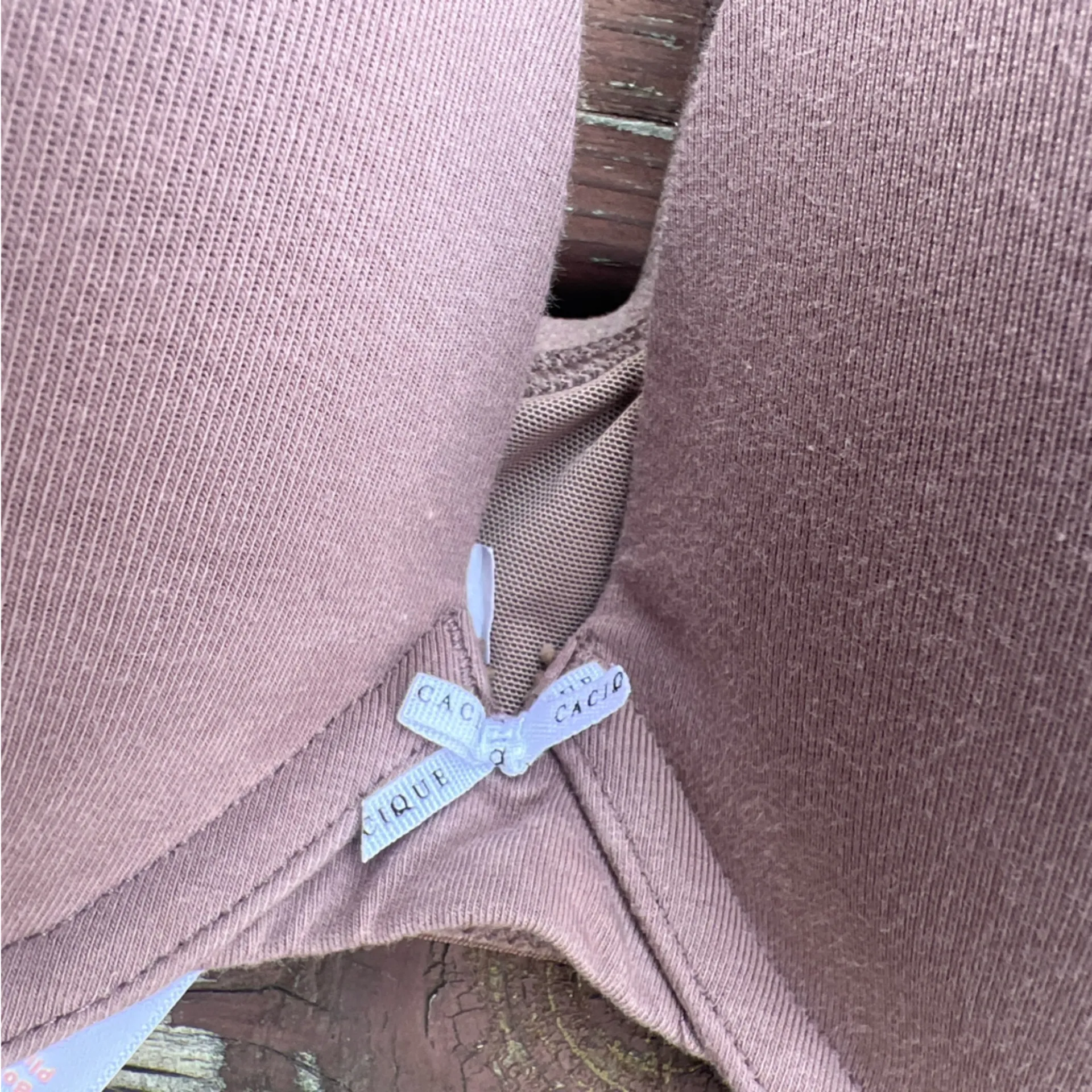 Cacique Women’s Boost Plunge Underwire Coverage Neutral Minimalist Bra|Size:48C - Image 3