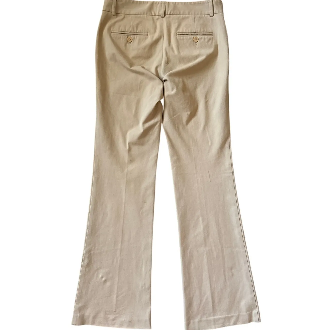 Theory Mid-Rise Stretchy Flare Trousers Tan Size 4 - Image 6