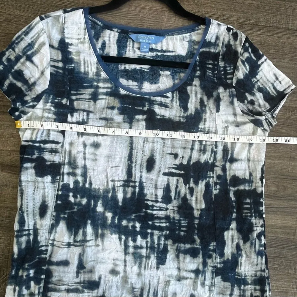 Vera Wang Abstract Tie-Dye Tee - Medium - Image 10