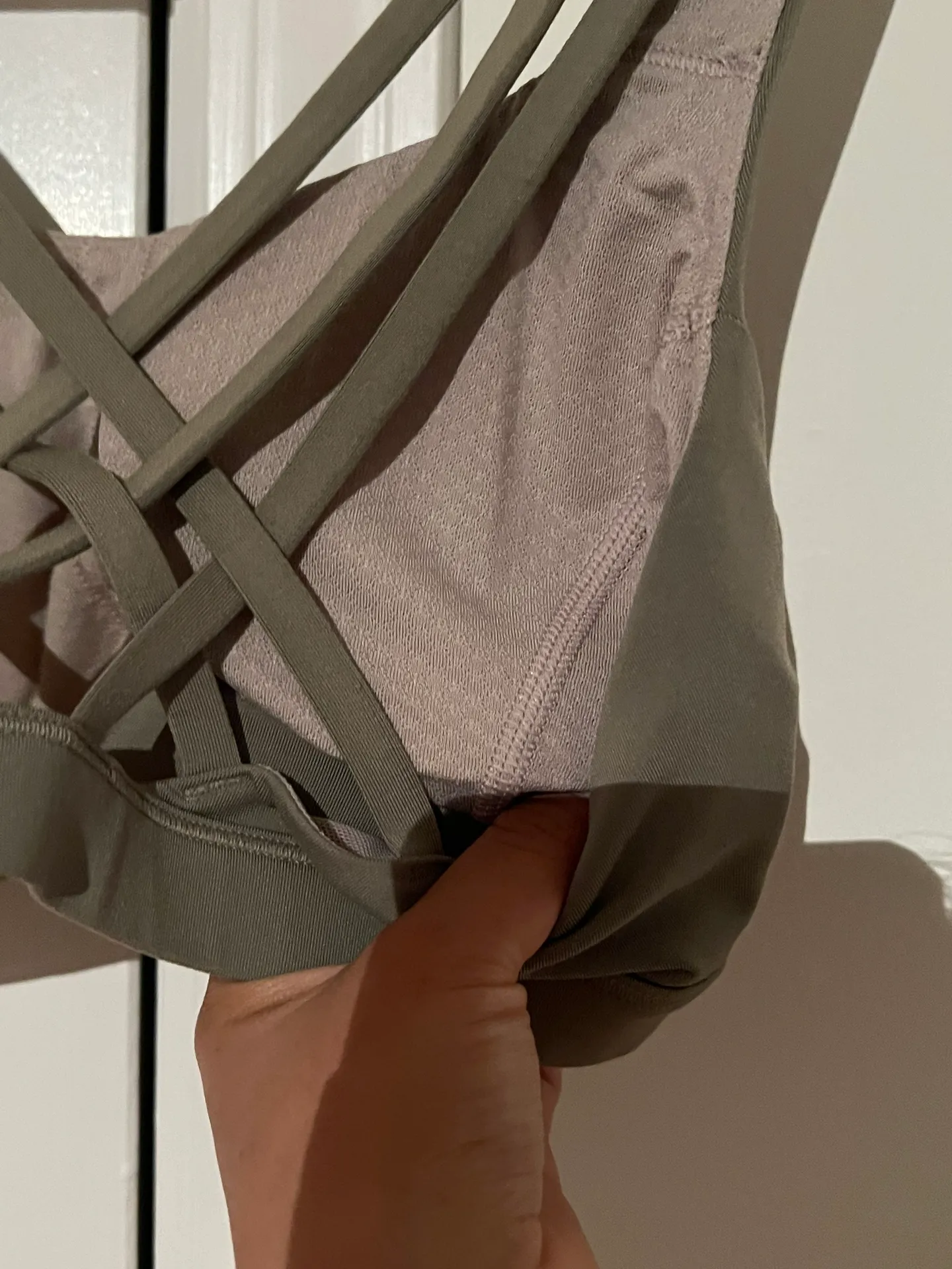 Olive green sports bra - Image 7