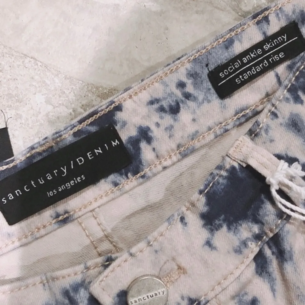 Anthropologie’s Sanctuary Skinny Leg Jeans ParadiseTie Dye Size 29/8 NWT $119 - Image 7