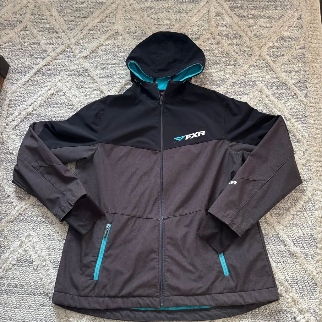 FXR Women's Black and Gray Ski Jacket Size XL - Image 2