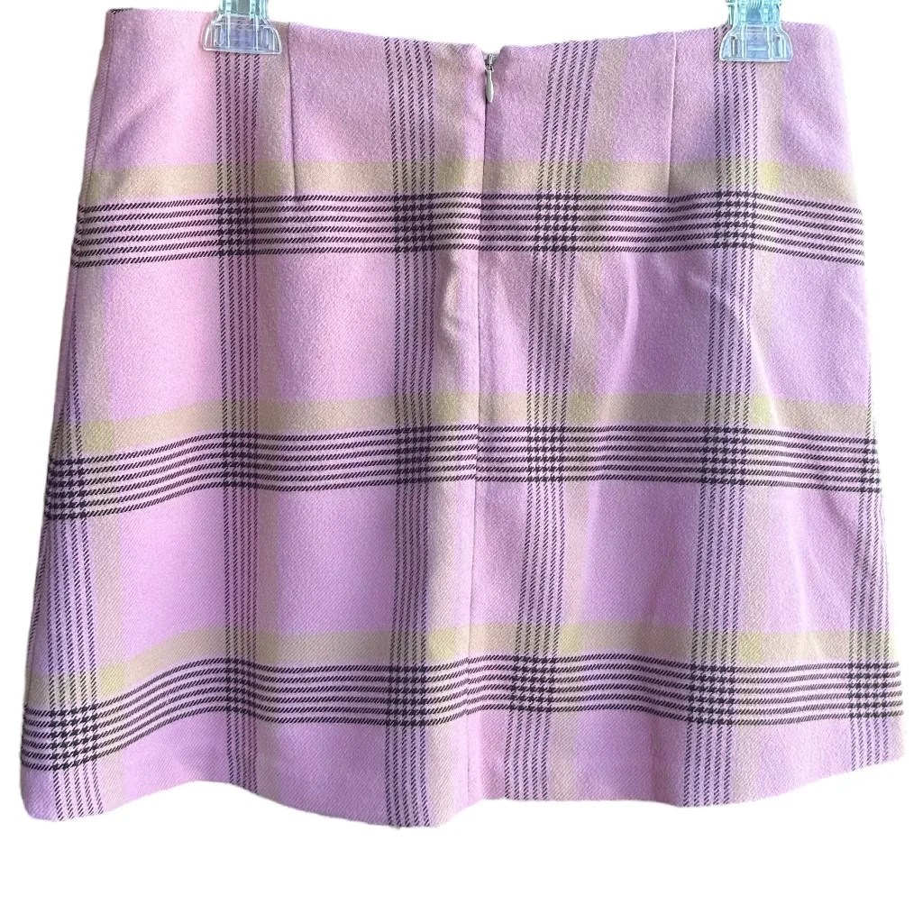 Wilfred Pink Plaid Mini Skirt Sz‎ 12 - Image 3